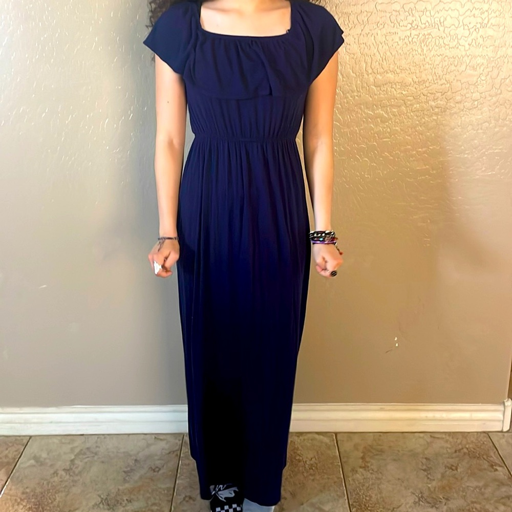 Navy blue, dress, women’s, S,